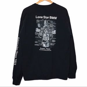 BMW Motorcycles T Shirt XL Long Sleeve Black